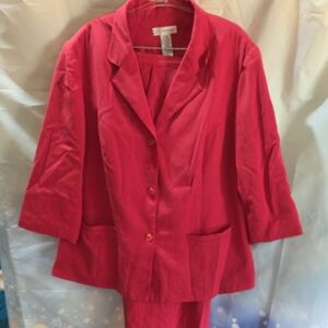 Dressbarn Women's Bold Red Ensemble 10I